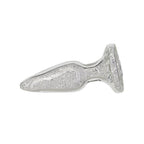 Pillow Talk Fancy Luxurious Glass Anal Plug w Clear Gem - Hush Store Sydney 