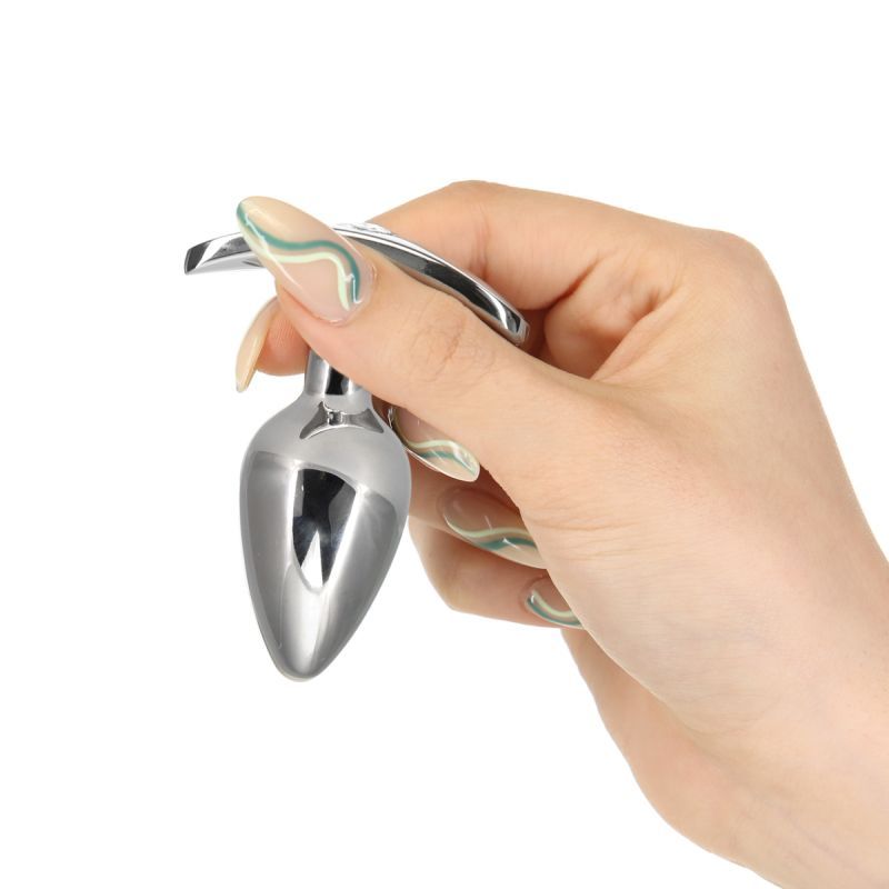 Pillow Talk Sneaky Luxurious Stainless Steel Anal Plug w Swarovski Crystal - Hush Store Sydney 