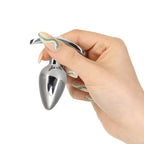 Pillow Talk Sneaky Luxurious Stainless Steel Anal Plug w Swarovski Crystal - Hush Store Sydney 