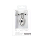 Pillow Talk Sneaky Luxurious Stainless Steel Anal Plug w Swarovski Crystal - Hush Store Sydney 