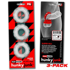 Super Hunkyjunk 3 Pc Cockrings Clear Ice - Hush Store Sydney 
