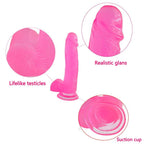Jelly Studs 8in Crystal Dildo Large Pink - Hush Store Sydney 