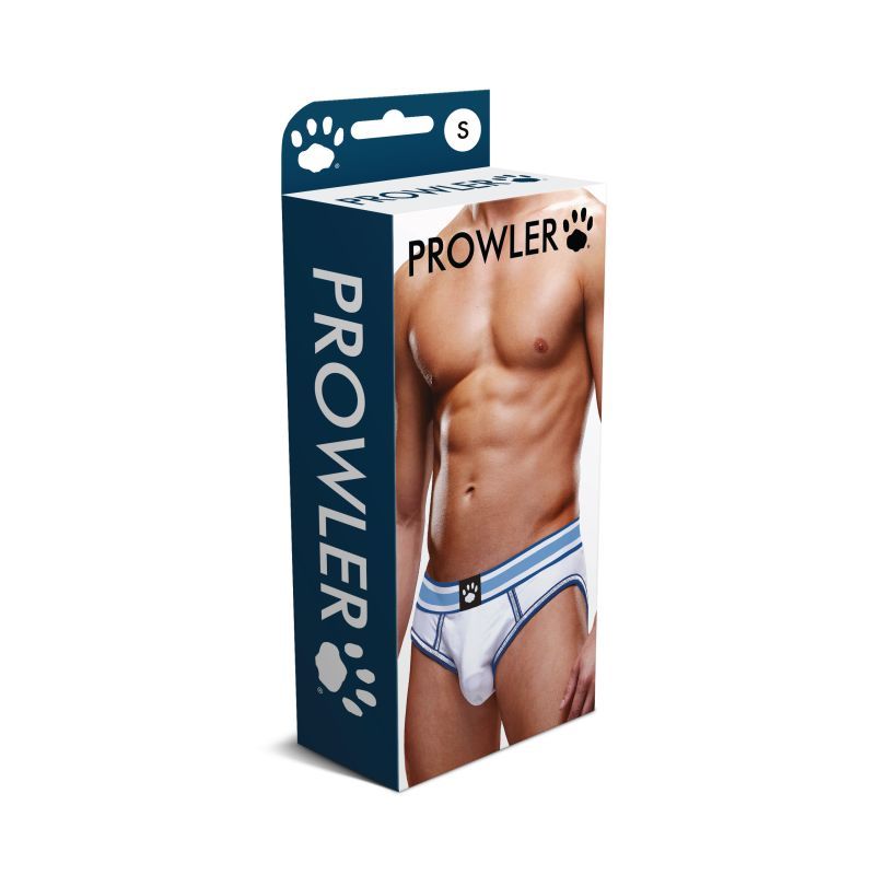 Prowler Open Back Brief White/Blue - Hush Store Sydney 