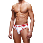 Prowler Open Back Brief White/Red - Hush Store Sydney 