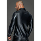 Powerwetlook PVC Long Sleeved Shirt w Button Placket - Hush Store Sydney 