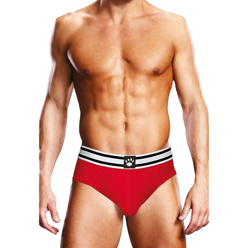 Prowler Open Back Brief Red/White - Hush Store Sydney 