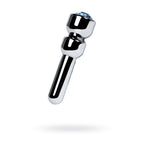 Silver Metal Urethral Plug w Sapphire Rhinestone Small - Hush Store Sydney 