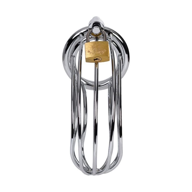 Silver Metal Birdcage Cock Cage - Hush Store Sydney 