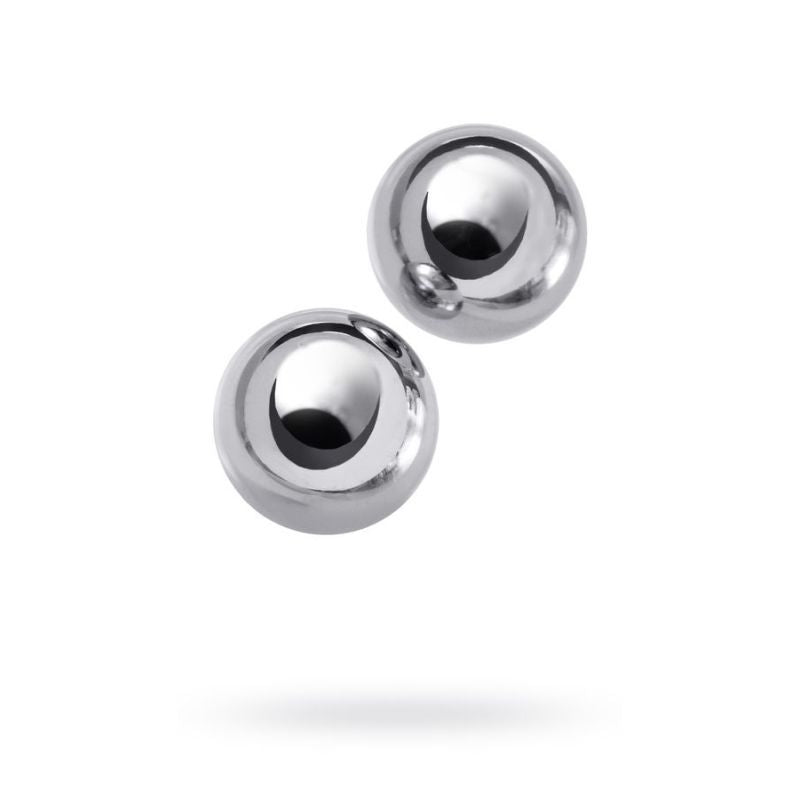 Silver Metal 2 Pc Vaginal Balls 25mm - Hush Store Sydney 