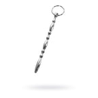 Silver Metal Beaded Urethral Plug w Ring - Hush Store Sydney 