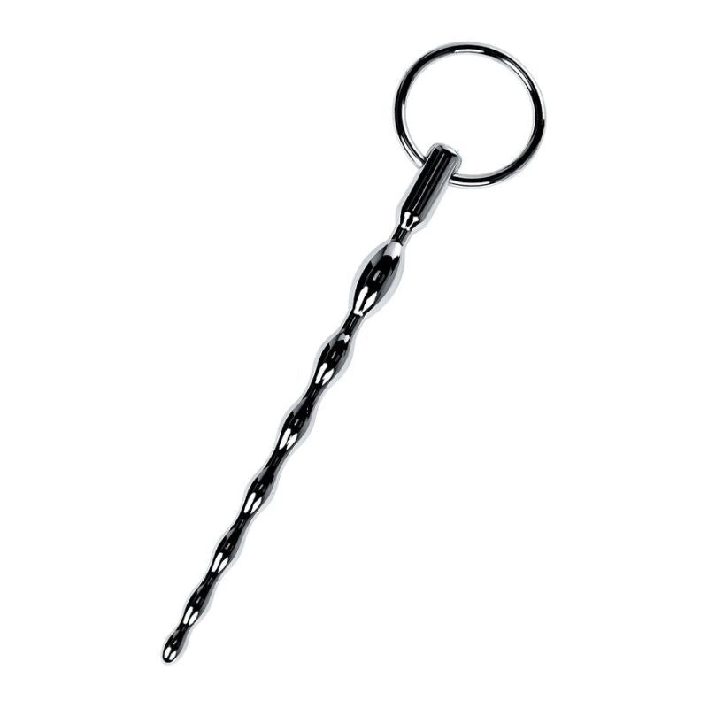 Silver Metal Braided Urethral Plug w Replaceable Ring - Hush Store Sydney 
