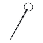 Silver Metal Braided Urethral Plug w Replaceable Ring - Hush Store Sydney 