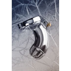 Silver Metal Cock Cage w Rings and Lock - Hush Store Sydney 