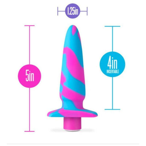 Avant Vibrotize Silicone Mini Anal Vibe Fuchsia - Hush Store Sydney 