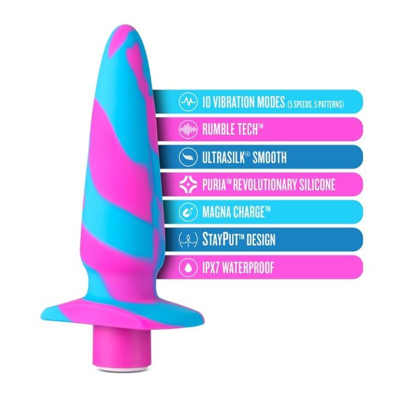 Avant Vibrotize Silicone Mini Anal Vibe Fuchsia
