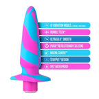 Avant Vibrotize Silicone Mini Anal Vibe Fuchsia