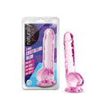 Naturally Yours 8" Crystaline Dildo Rose - Hush Store Sydney 