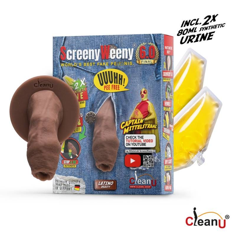 Screeny Weeny 6.0 Uncut Latino Brown - Hush Store Sydney 