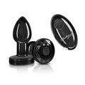Cheeky Charms Gunmetal Rechargeable Vibrating Metal Butt Plug w Remote Small - Hush Store Sydney 