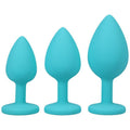 Silicone Anal Trainer Set 3 Pc Teal - Hush Store Sydney 