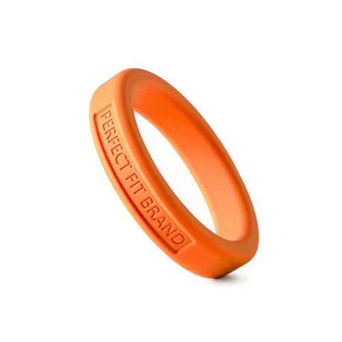 Classic Silicone Medium Stretch Penis Ring 44mm Orange - Hush Store Sydney 