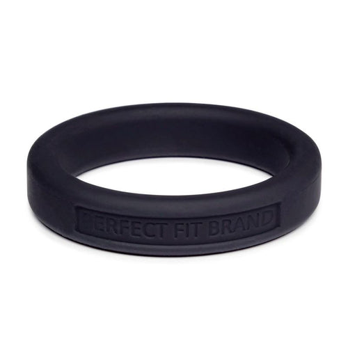 Classic Silicone Medium Stretch Penis Ring 44mm Black - Hush Store Sydney 