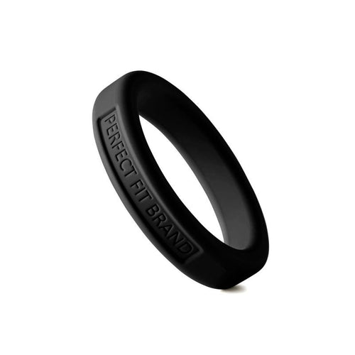 Classic Silicone Medium Stretch Penis Ring 44mm Black - Hush Store Sydney 