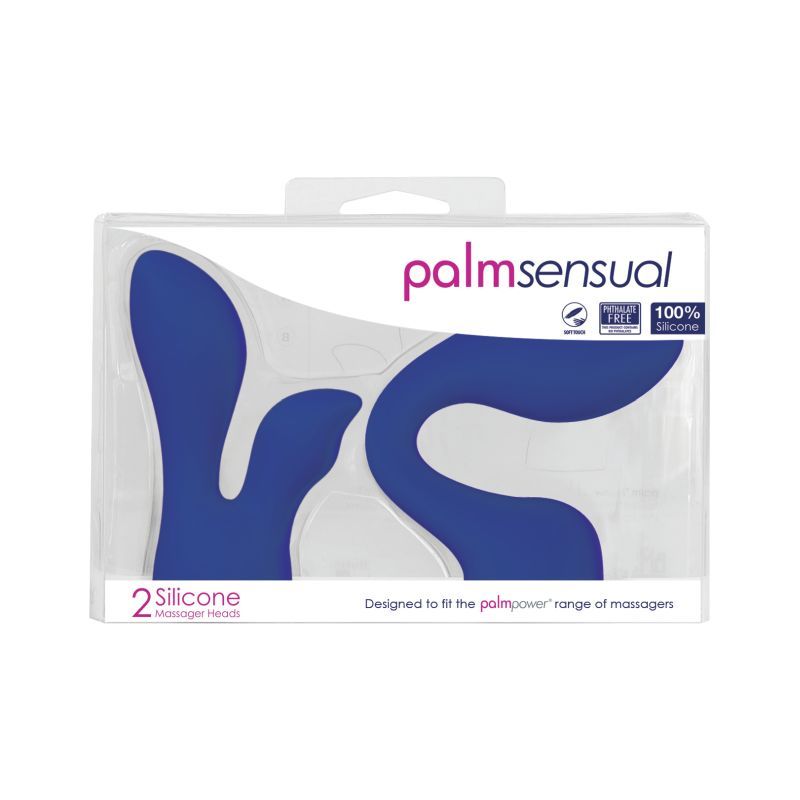 PalmSensual Massager Heads Blue (For use with PalmPower) - Hush Store Sydney 