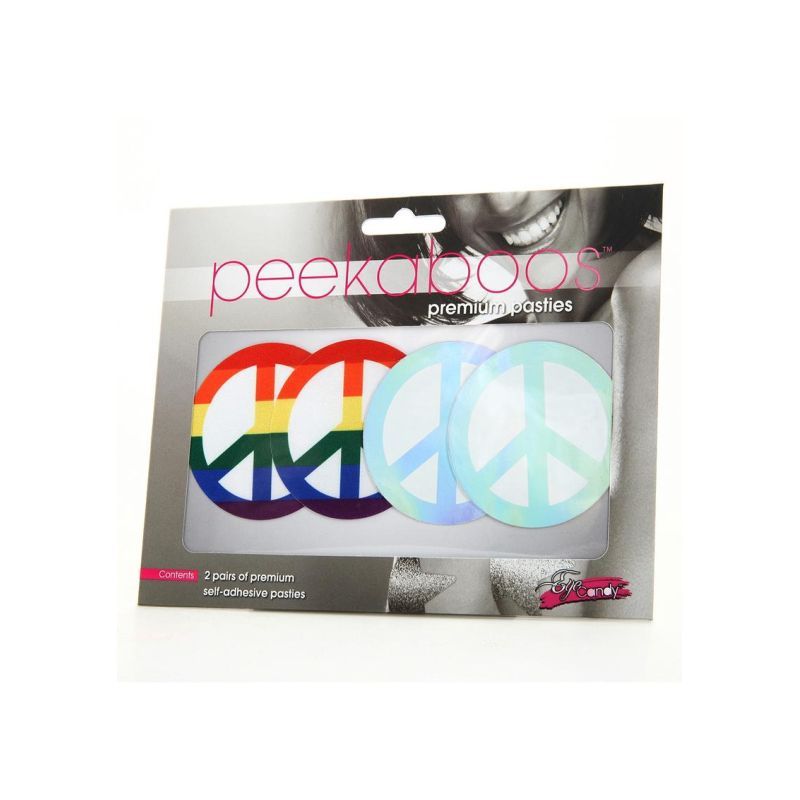 Pride Peace Sign Pasties - Hush Store Sydney 