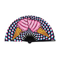 Ice Scream You Scream Blacklight Folding Fan - Hush Store Sydney 