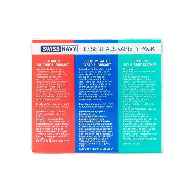 Swiss Navy Essentials 30ml Lubricant Travel Kit