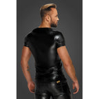 Wetlook T-Shirt with Snake Wetlook Sleeves - Hush Store Sydney 