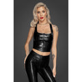 Snake Wetlook Top with Zipper - Hush Store Sydney 