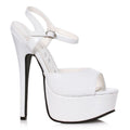 Stiletto Sandal White 6.5in - Hush Store Sydney 