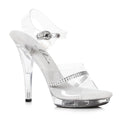 Clear Rhinestone Sandal 5in - Hush Store Sydney 