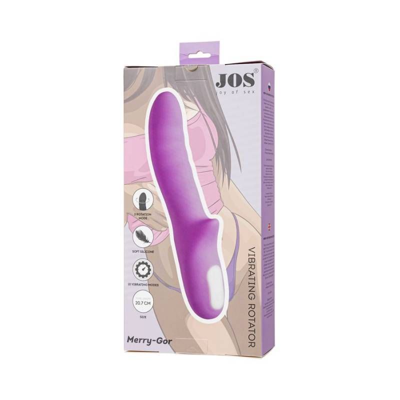 JOS Merry Gor Rotating Shaft Vibrator Violet - Hush Store Sydney 