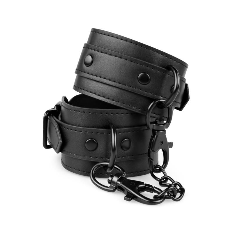 Faux Leather Handcuffs Black - Hush Store Sydney 