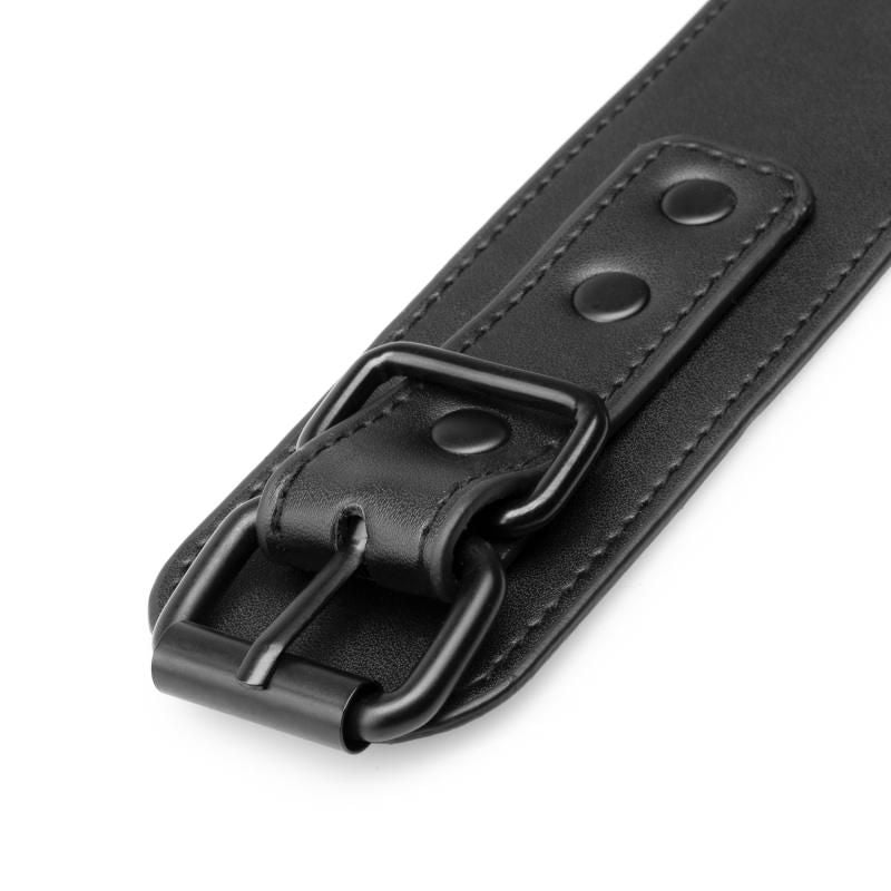 Faux Leather Ankle Cuffs Black - Hush Store Sydney 