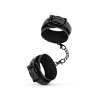 Faux Leather Ankle Cuffs Black - Hush Store Sydney 