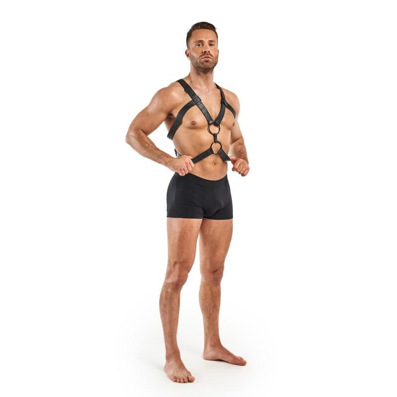Rocco Bondage Harness Black - Hush Store Sydney 