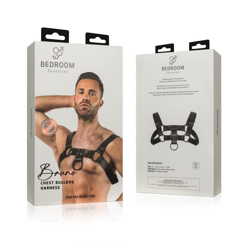 Bruno Bondage Harness Black - Hush Store Sydney 