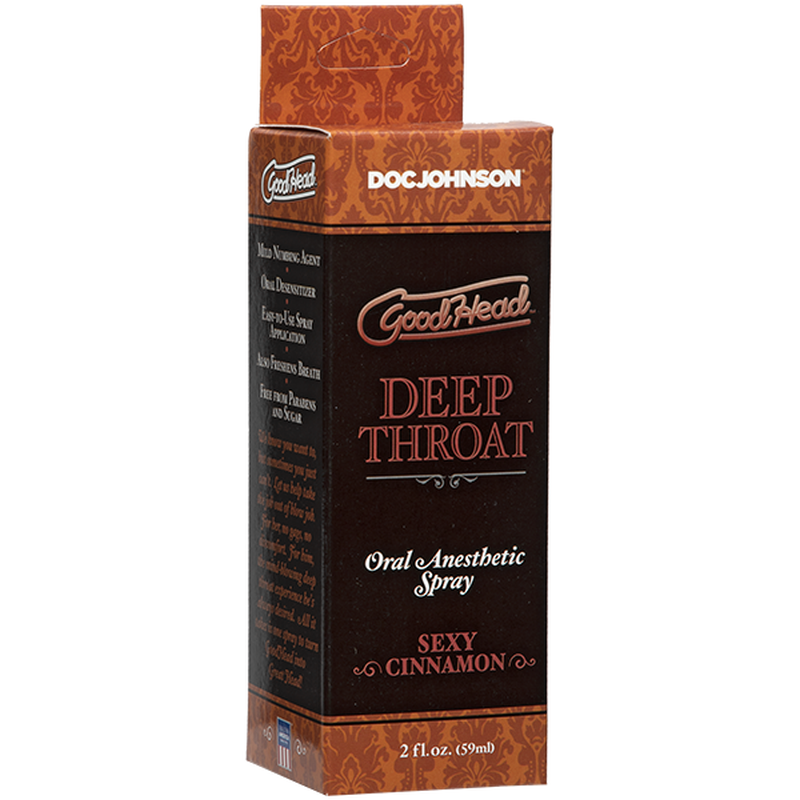 GoodHead Deep Throat Spray Cinnamon 59ml - Hush Store Sydney 