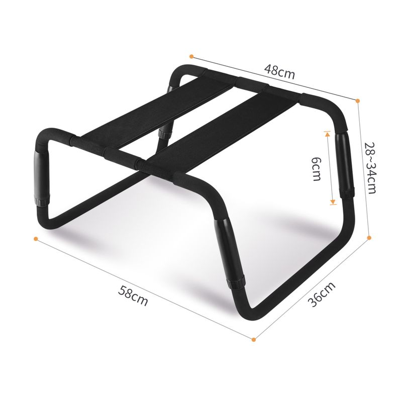 Sex Chair Adjustable Height Black - Hush Store Sydney 