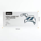 Sex Chair Adjustable Height Black w Arch Bridge