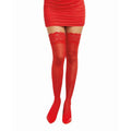 Dreamgirl Lace Top Thigh High Stockings Red - Hush Store Sydney 