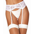 Dreamgirl Lace Garter Belt White - Hush Store Sydney 