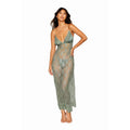 Dreamgirl Long Chemise w G-String Sage - Hush Store Sydney 