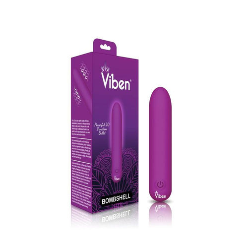Bombshell 5 Speed 9.5cm USB Mighty Bullet Berry - Hush Store Sydney 
