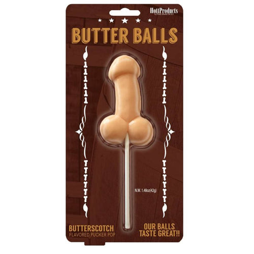 Butterballs Butterscotch Pecker Lollypop - Hush Store Sydney 