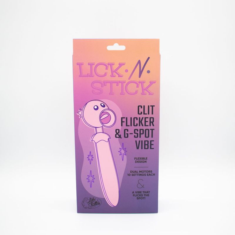 Lick N' Stick Clit Flicker G-Spot Vibrator